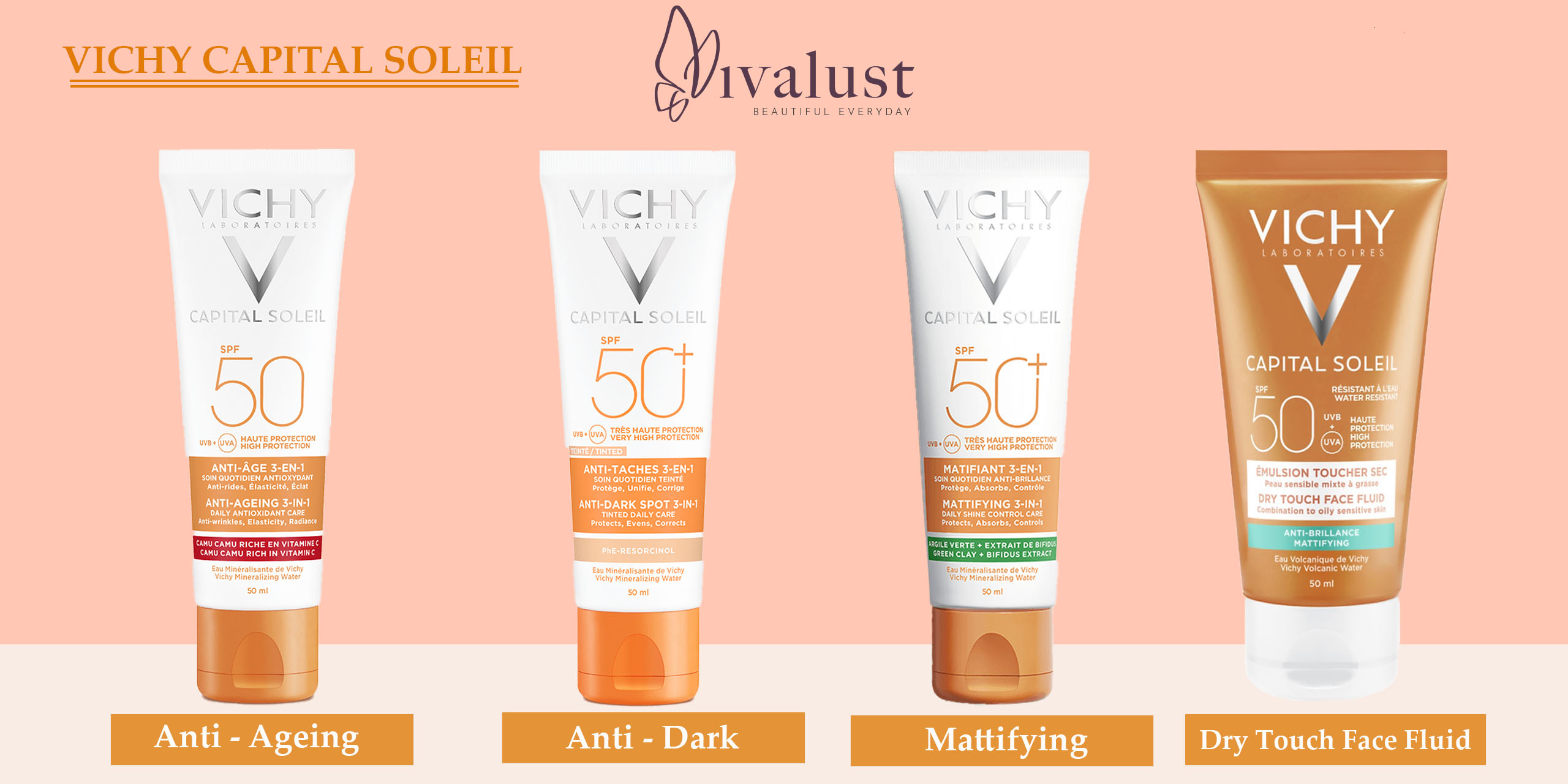 Review 4 Loại Chống Nắng Vichy Capital Soleil Giúp Bảo Vệ Da Tối Ưu