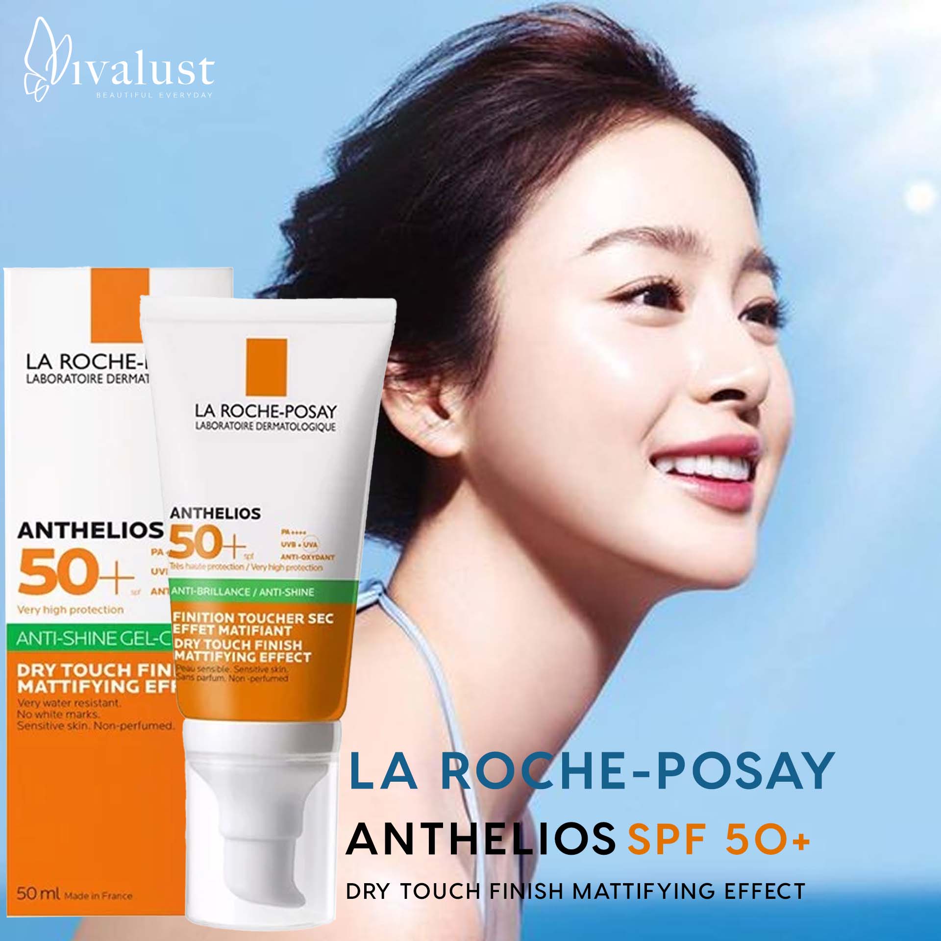 La roche posay kem chống nắng cho da dầu anthelios dry touch finish mattifying effect