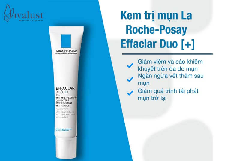 Công dụng của kem giảm mụn La Roche Posay Effaclar Duo+