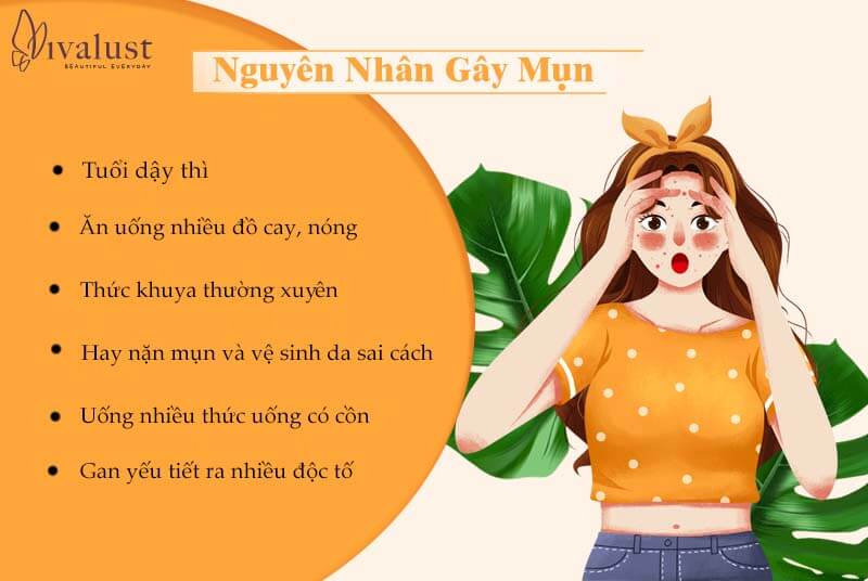 Nguyên nhân gây nên mụn ở lứa tuổi dậy thì