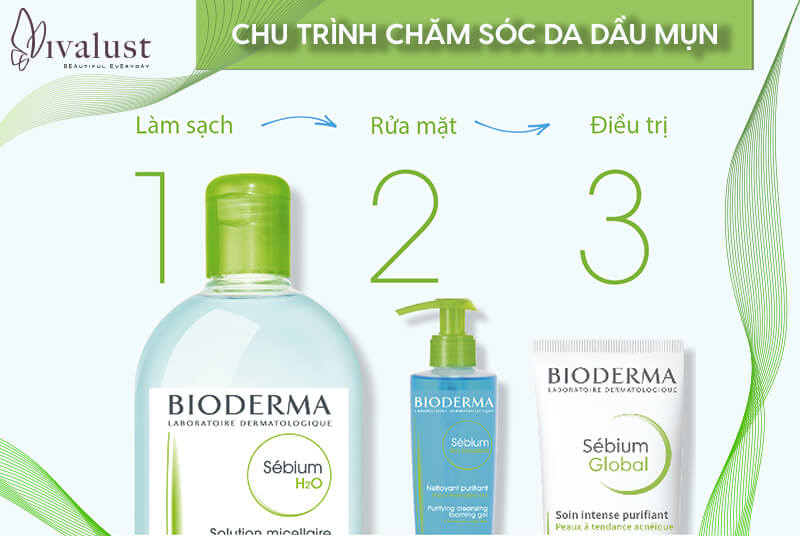 Chu trình chăm sóc da dầu nhờn và giảm mụn đơn giản nhưng hiệu quả