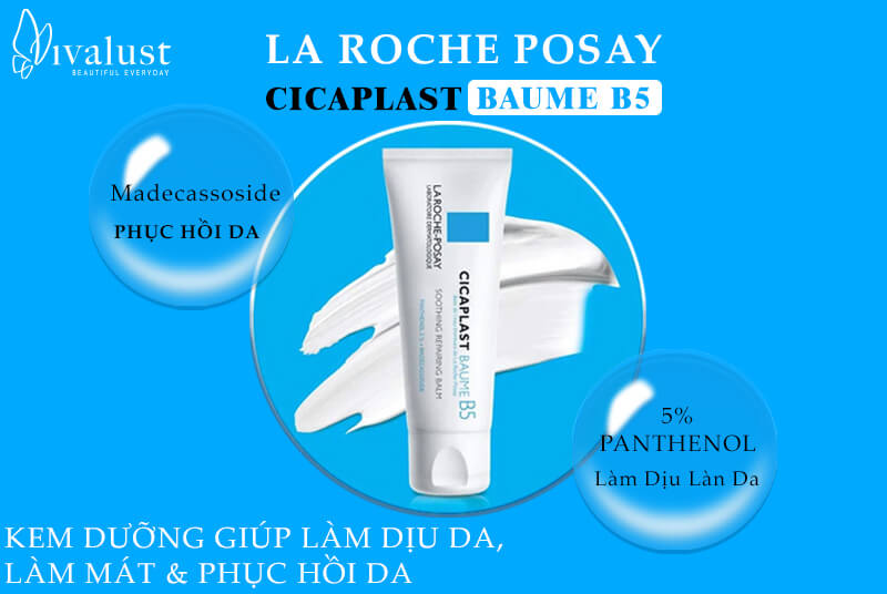 Kem dưỡng chứa thành phần làm dịu và phục hồi tổn thương da nhanh chóng