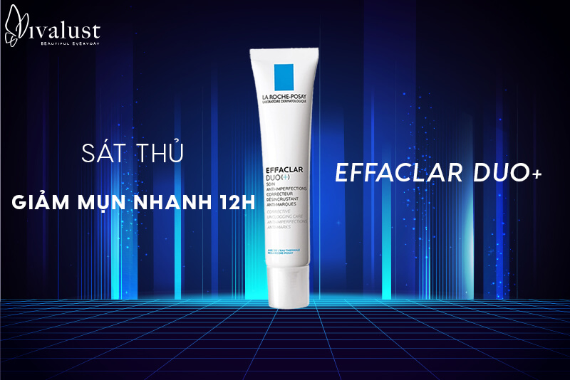 Kem trị mụn Effaclar Duo+ giúp giảm mụn nhanh sau 12 giờ