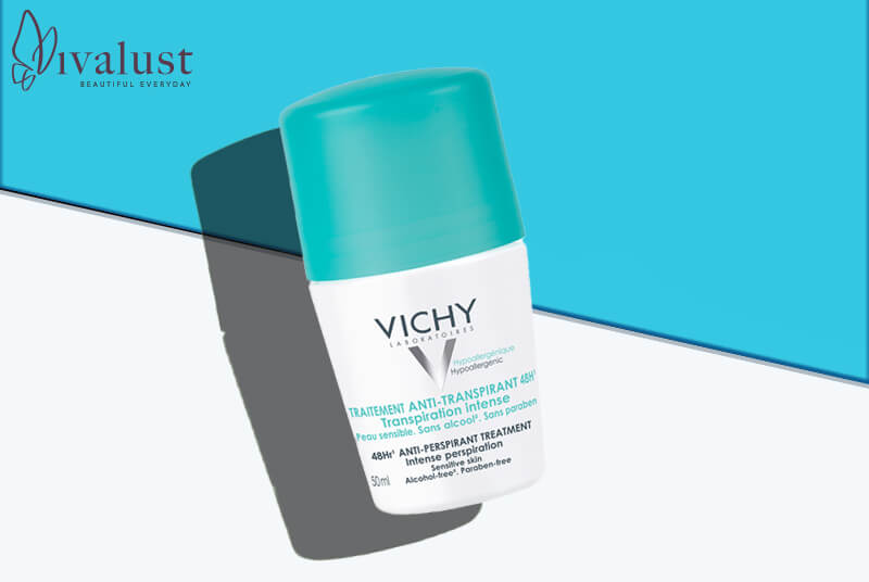 Lăn khử mùi Vichy giảm mồ hôi cho da khô thoáng không còn mùi hôi suốt 48 giờ