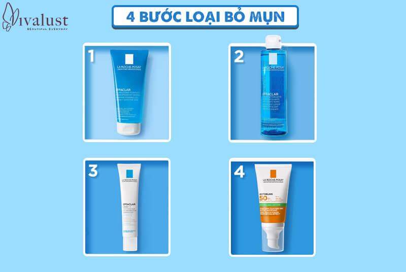 Loại bỏ mụn hiệu quả chỉ với 4 bước chăm sóc da chuẩn