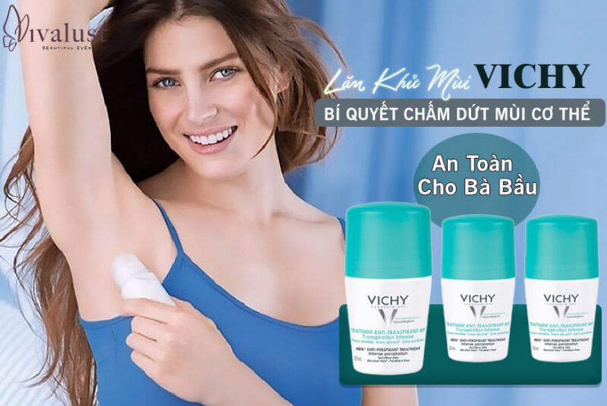 Lăn khử mùi Vichy an toàn cho bà bầu – Bí quyết chấm dứt mùi cơ thể
